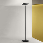 Piantana In Metallo Contemporanea Radar Nero Led