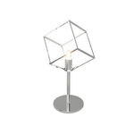 Lampada Scrivania-Ufficio Moderna Frame Metallo Cromo 1 Luce G9