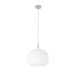 Lampadario Alluminio Contemporaneo Meteora Bianco 1 Luce E27