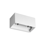 Applique Da Parete Contemporaneo Atom Alluminio Bianco Led 25W 3000K Ip54