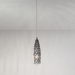 Lampadario In Metallo Contemporaneo Flut Cromo 1 Luce E27