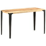 Tavolo da Pranzo 120x60x76 cm in Legno Massello di Mango