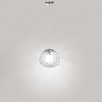 Lampadario Contemporaneo Ufo Cromo 1 Luce E27 Piccola