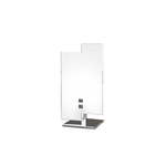 Abatjour Moderno Tetris Metallo Bianco Vetro 1 Luce G9