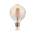 10 Lampadine Led Globo Small D95 E27 4 Watt 2200 K Dimm 300 Lm Vintage Ambra