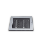 Faretto Ad Incasso Contemporaneo Taurus Metallo Grigio Led 14W 3000K Ip67