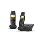 Siemens Gigaset A 270 A DUO Telefono analogico/DECT Identificatore di chiamata Nero