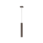 Sospensione Moderna Square Tube Metallo Marrone 1 Luce Gu10