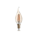 Ideal Lux 10 Lampadine Led Colpo Di Vento E14 4 Watt 2200 K Vintage Ambra