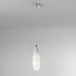 Lampadario In Metallo Contemporaneo Flut Bianco 1 Luce E27