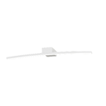 Applique Moderna Curved Metallo Bianco Diffusore Bianco Led 6W Naturale 50Cm