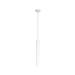 Sospensione Moderna Round Tube Metallo Bianco 1 Luce Gu10