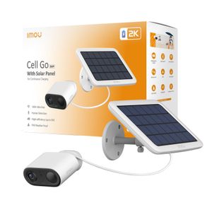 Imou Cell Go Kit - Telecamera a batteria da 3MP con Pannello Solare - Funzione VLOG per trasformarla in una Trap Cam.