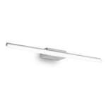 Applique Moderna Riflesso Alluminio Cromo Led 18W 3000K Luce Calda