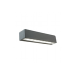 Applique Da Esterno Moderna Unit Alluminio E Vetro Grigio Led 9W 4000K