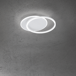 Plafoniera Contemporanea Orbit Alluminio Bianco Led Integrato 43W