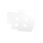 Plafoniera Moderna Echo Metallo Bianco 4 Luci Gx53