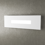 Applique Moderna Rettangolare Wally Metallo Bianco 1 Luce 2G11 49Cm