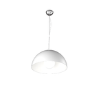 Sospensione Contemporanea Cup Metallo Bianco 1 Luce E27 D.35Cm