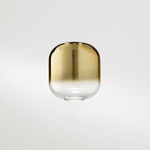 Vetro Borosilicato Contemporaneo Hunter Oro Specchiato D14