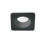 Faretto Ad Incasso Moderno Square Room-65 Alluminio Nero Led 8W 3000K Luce Calda