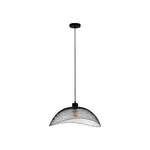 Eglo Lampadario Industrial Pompeya 1 Luce Acciaio Nero