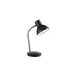 Lampada Da Scrivania In Metallo Moderna Play Nero Cromo 1 Luce E14