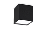 Plafoniera Contemporanea Kubiko Alluminio Nero Led Integrato 10W 3000K Ip20