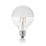 10 Lampadine Led Globo D95 E27 8 Watt 3000 K 780 Lm Trasparente Bianco Satinato