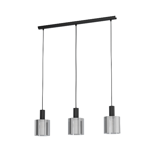 Lampadario-Moderno-Gorosiba-3-Luci-Acciaio-Nero