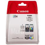 Canon Multipack con cartucce di inchiostro nero PG-560 e a colori CL-561