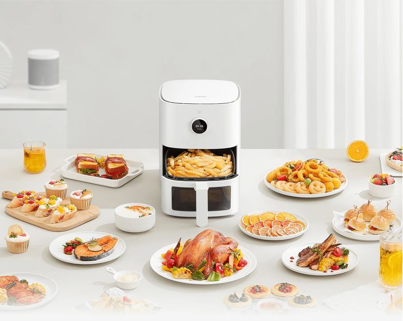 Xiaomi-Smart-Air-Fryer-Pro-Singolo-4-L-1600-W-Friggitrice-ad-aria-calda-Bianco