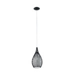 Eglo Lampadario Contemporaneo Razoni 1 Luce Acciaio Nero