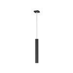 Sospensione Moderna Square Tube Metallo Nero 1 Luce Gu10