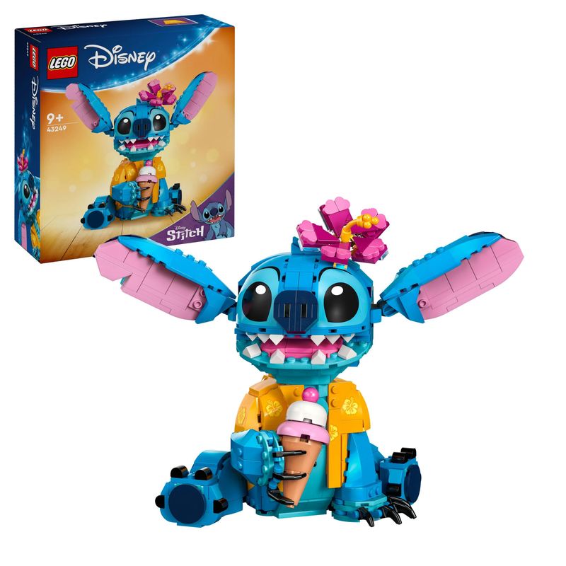 LEGO-Disney-43249-Stitch-Gioco-per-Bambini-9--Personaggio-da-Costruire-con-Parti-Mobili-Idea-Regalo-Divertente-dal-Film