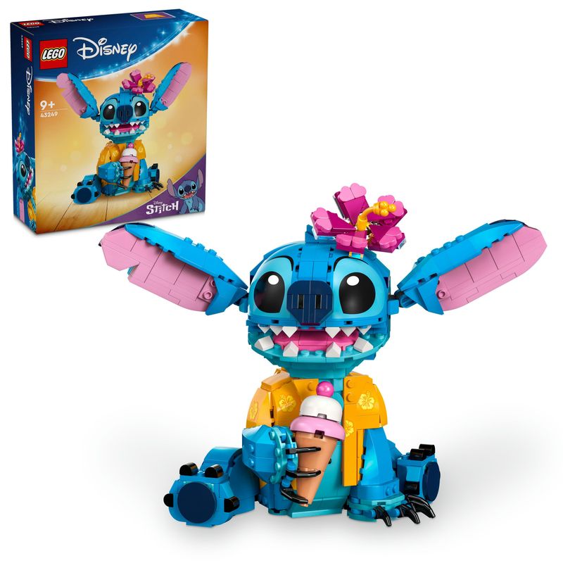 LEGO-Disney-43249-Stitch-Gioco-per-Bambini-9--Personaggio-da-Costruire-con-Parti-Mobili-Idea-Regalo-Divertente-dal-Film