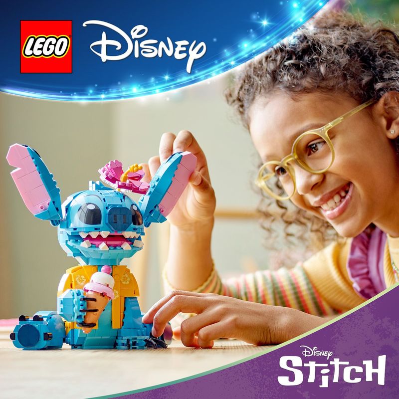 LEGO-Disney-43249-Stitch-Gioco-per-Bambini-9--Personaggio-da-Costruire-con-Parti-Mobili-Idea-Regalo-Divertente-dal-Film