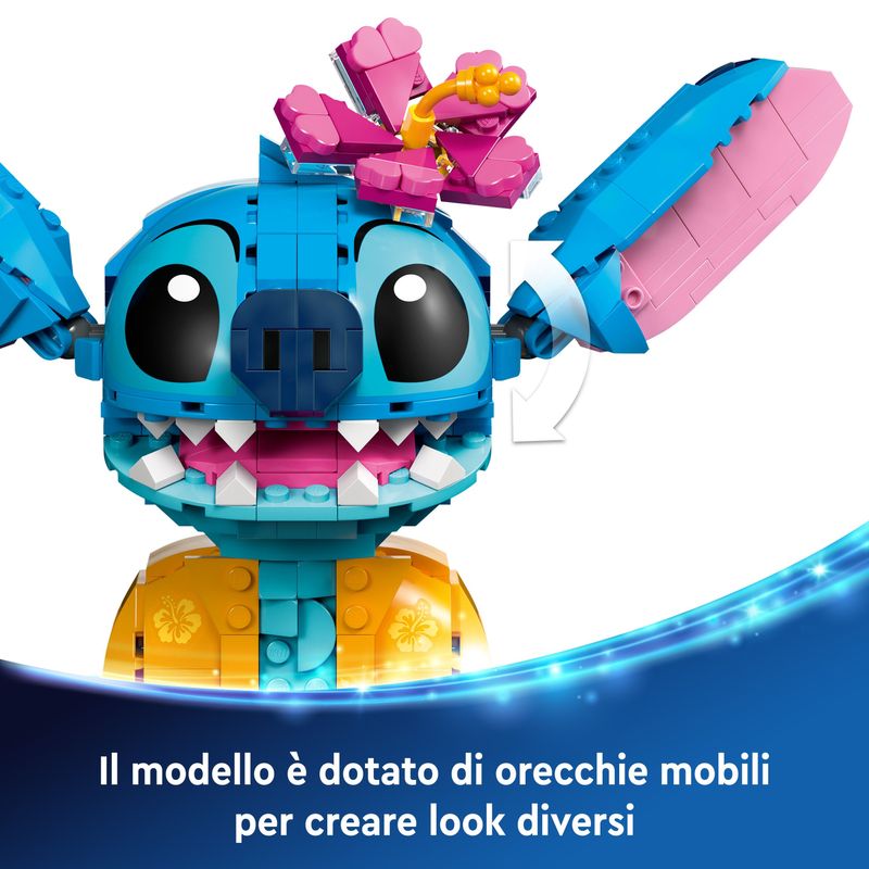 LEGO-Disney-43249-Stitch-Gioco-per-Bambini-9--Personaggio-da-Costruire-con-Parti-Mobili-Idea-Regalo-Divertente-dal-Film