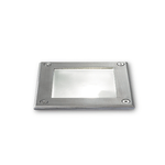 Ideal Lux Faretto-Calpestabile Moderno Park Metallo Cromo 1 Luce G9 3W 3000K Luce Calda