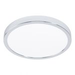 Eglo Plafoniera Moderna Fueva 5 Acciaio Cromo Led Integrato 20,5W 3000K Ip44