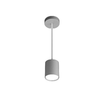 Sospensione Moderna Cilindrica Shape Metallo Grigio 1 Luce Gx53 10Cm