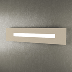 Applique Moderna Rettangolare Wally Metallo Sabbia 1 Luce 2G11 71Cm