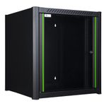 Lanview LOGON RWM12U45BL rack 12U Da parete Nero (19'' 12U Rack Wall Mount 600 - x 450 x 645mm - Black - Warranty: 60M)