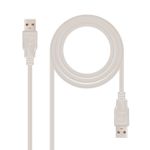 Nanocable-10.01.0304-cavo-USB-3-m-USB-2.0-USB-A-Beige