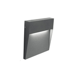 Segnapasso Moderno Geo Square Alluminio Grafite 3W Led 3000K