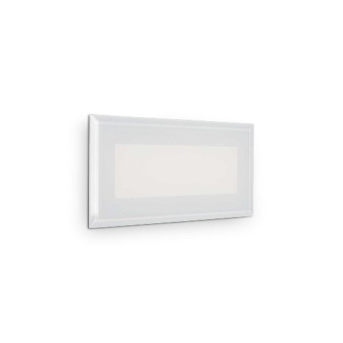 Faretto Moderno Indio Alluminio Bianco Led 8W 3000K Luce Calda