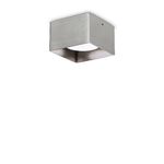 Plafoniera Moderna Spike Alluminio Grigio 1 Luce Gx53 15W 3000K Ip20