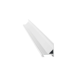 Profilo Ang Tondo Slot Alluminio-Materie Plastiche Bianco 200Cm D16X18