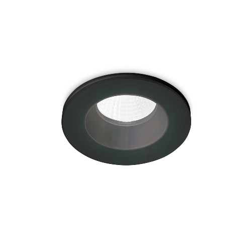 Faretto Ad Incasso Moderno Room-65 Alluminio Nero Led 8W 3000K Luce Calda
