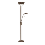 Piantana Contemporaneo Mother Child Acciaio Adjustable Vetro 1 Luce R7S